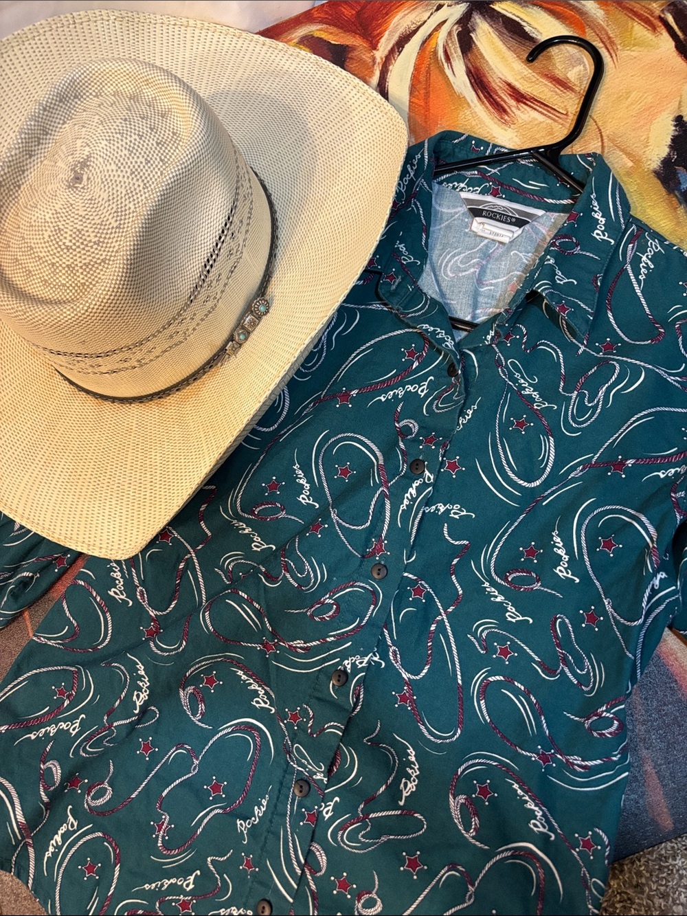 Vintage 90s Rockies Western Wear Button Front Shirt – Made in USA